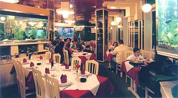 in restaurant